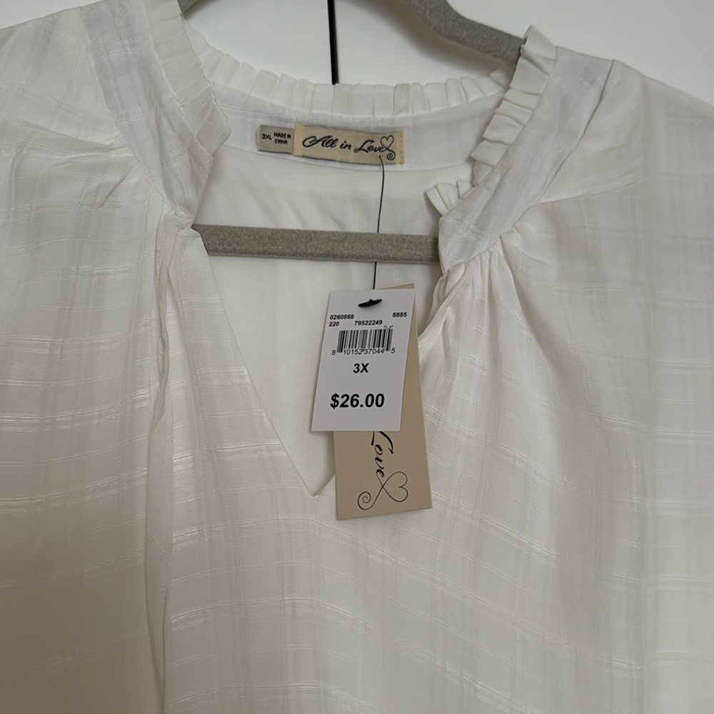 All In Love White Sleeveless Dress, Size 3X, NWT - Picture 5 of 10